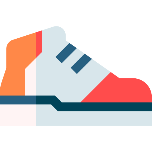 sneaker Basic Straight Flat icoon