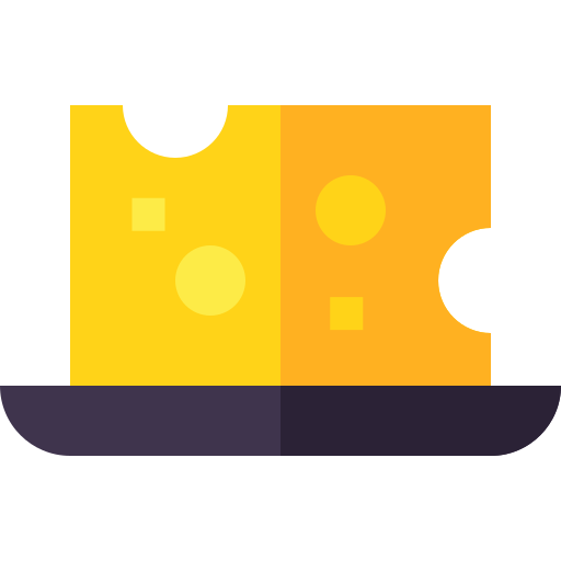 Cheese Basic Straight Flat icon