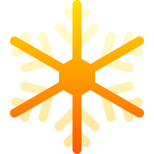płatek śniegu Basic Gradient Gradient ikona