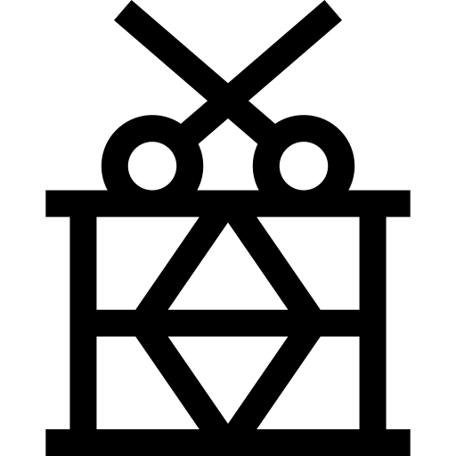 tambouriner Basic Straight Lineal Icône