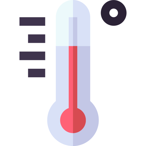 température Basic Straight Flat Icône