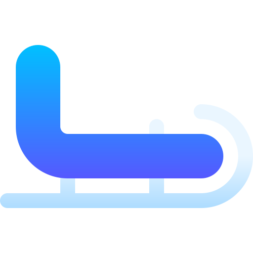 une luge Basic Gradient Gradient Icône