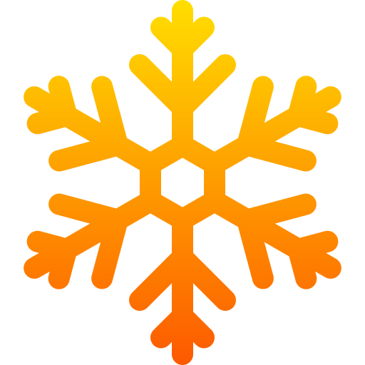 płatek śniegu Basic Gradient Lineal color ikona