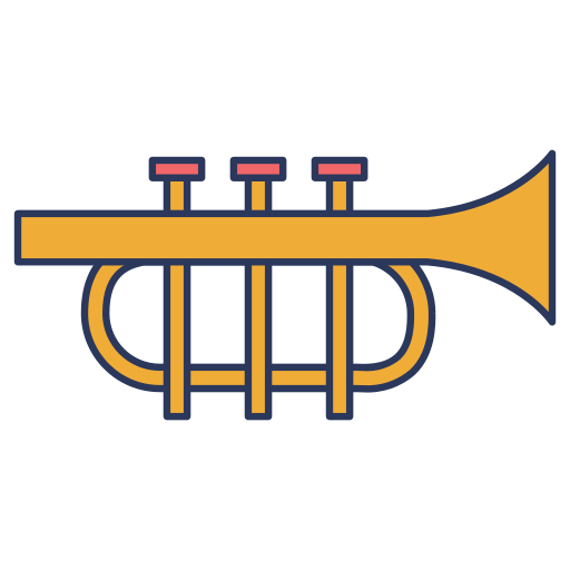 Trumpet Dinosoft Lineal Color icon