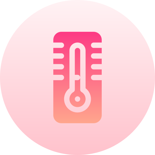 Thermometer Basic Gradient Circular icon