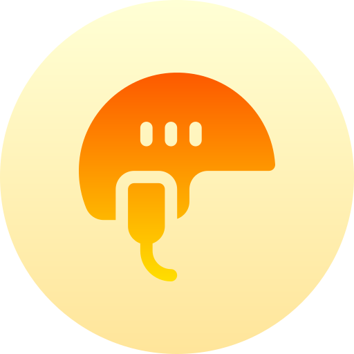 Helmet Basic Gradient Circular icon