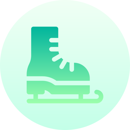 スケート靴 Basic Gradient Circular icon