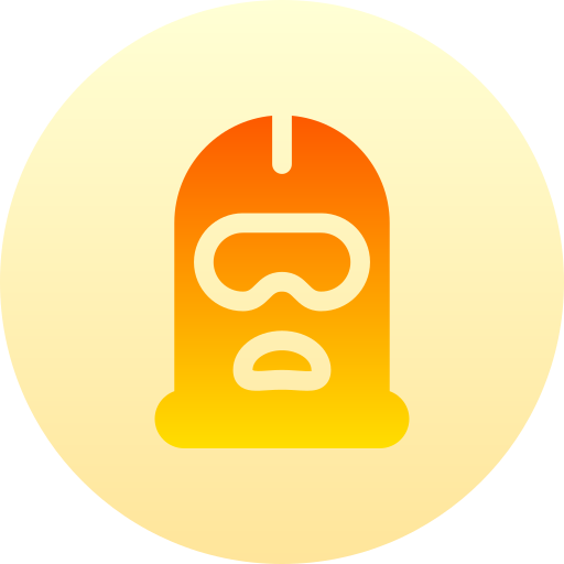 Balaclava Basic Gradient Circular icon