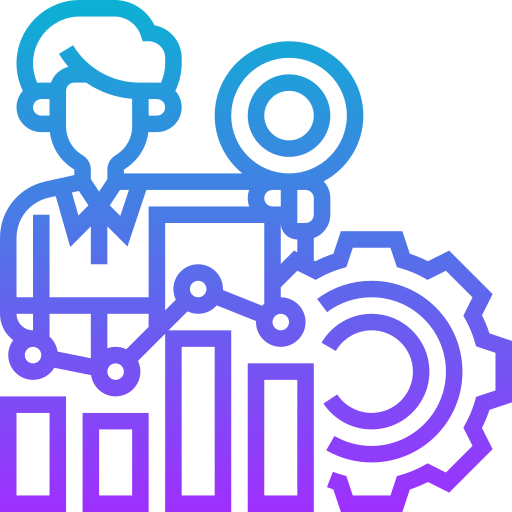 analisi di mercato Meticulous Gradient icona