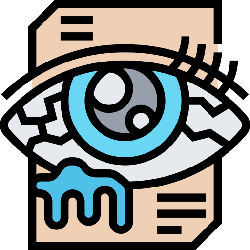 Conjunctivitis Meticulous Lineal Color icon