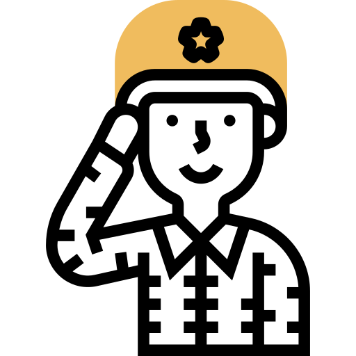 軍隊 Meticulous Yellow shadow icon