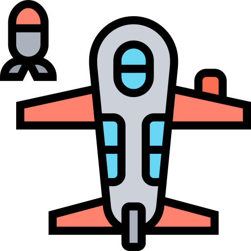 flugzeug Meticulous Lineal Color icon