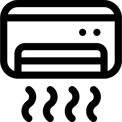 climatisation Basic Rounded Lineal Icône