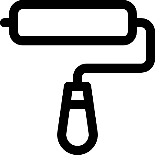 rodillo Basic Rounded Lineal icono