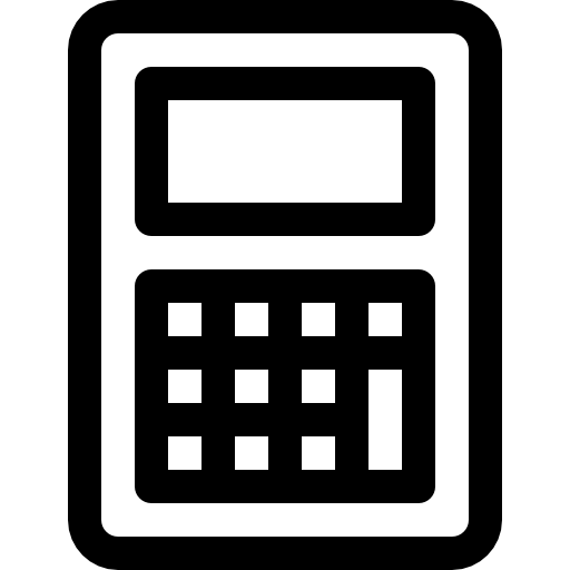 calculadora Basic Rounded Lineal Ícone