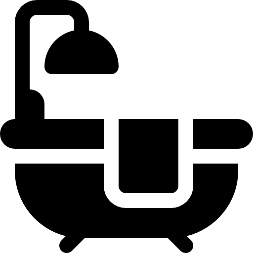 bañera Basic Rounded Filled icono