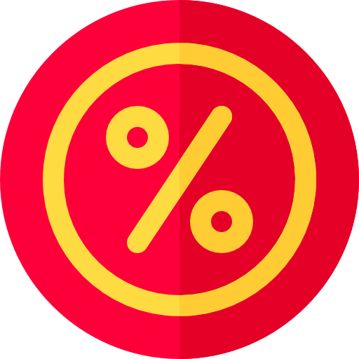Процент Basic Rounded Flat иконка