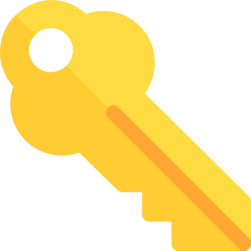 Key Basic Rounded Flat icon