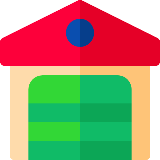 garaje Basic Rounded Flat icono