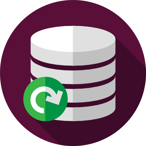 Database Flat Circular Flat icon