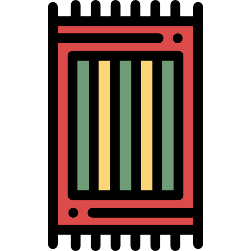 양탄자 Detailed Rounded Lineal color icon