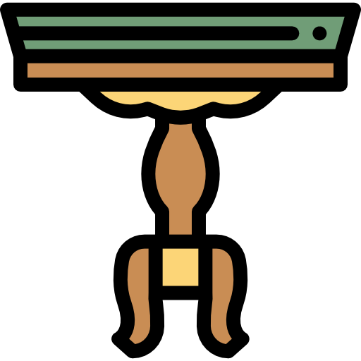 テーブル Detailed Rounded Lineal color icon