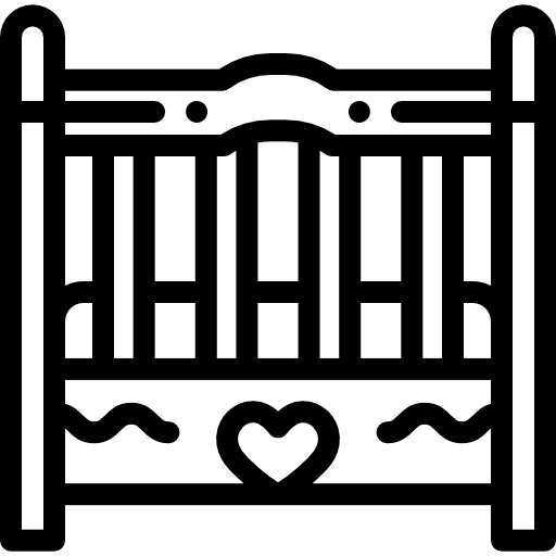 ベビーベッド Detailed Rounded Lineal icon