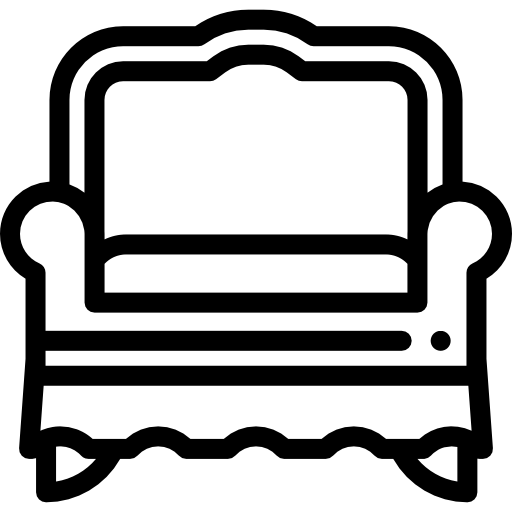 소파 Detailed Rounded Lineal icon