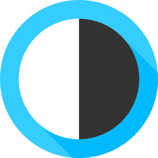 Contrast Flat Circular Flat icon