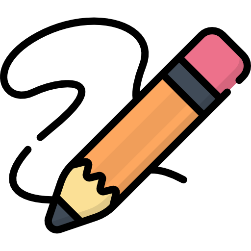Pencil Kawaii Lineal color icon