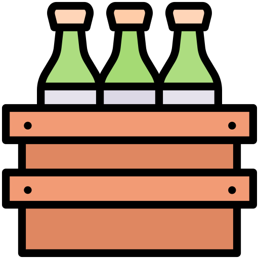 flaschenregal Generic Outline Color icon