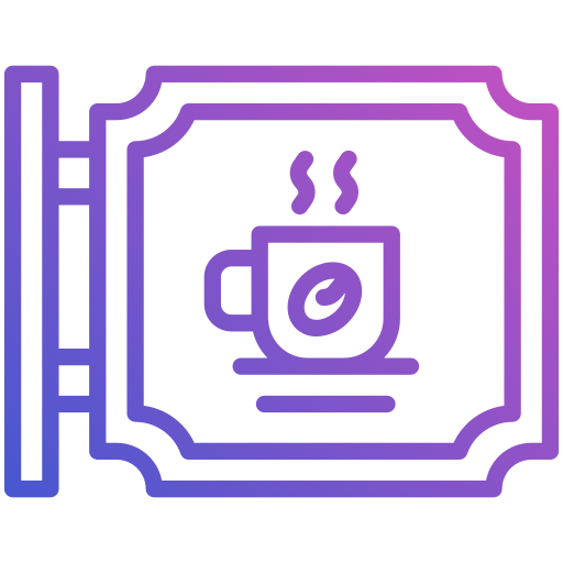 커피 샵 Generic Gradient icon