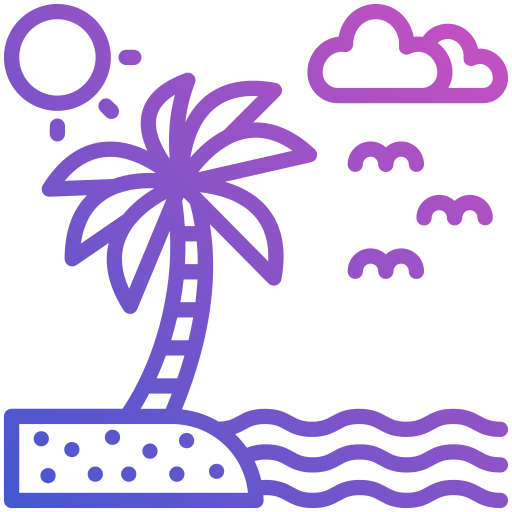 plaża Generic Gradient ikona