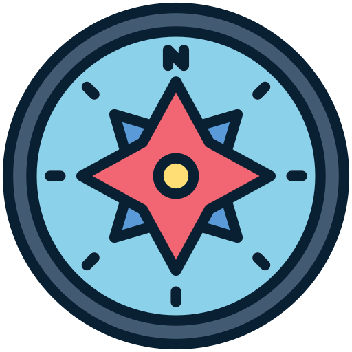 kompas Generic Outline Color icoon