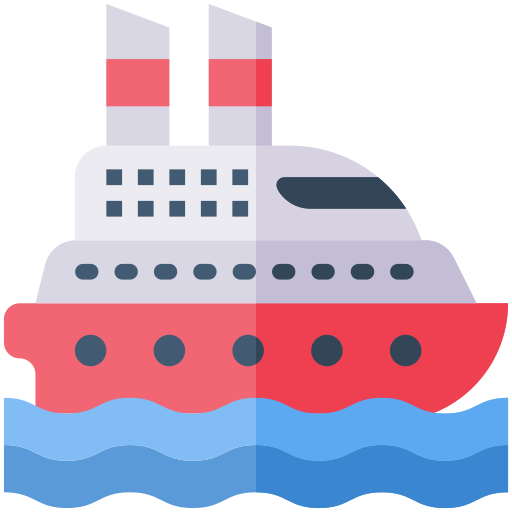 statek wycieczkowy Generic Flat ikona
