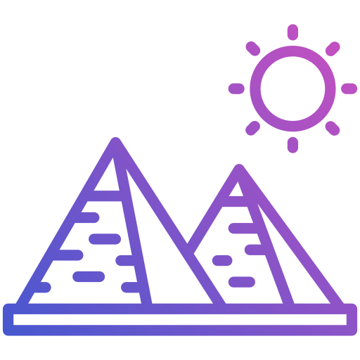 piramide dell'egitto Generic Gradient icona