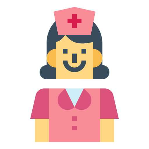 verpleegkundige Smalllikeart Flat icoon