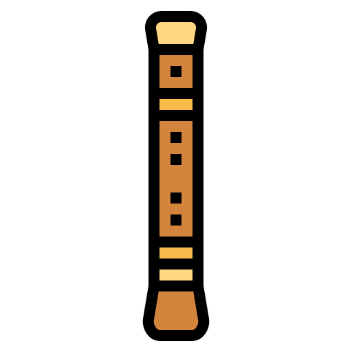 flöte Smalllikeart Lineal Color icon