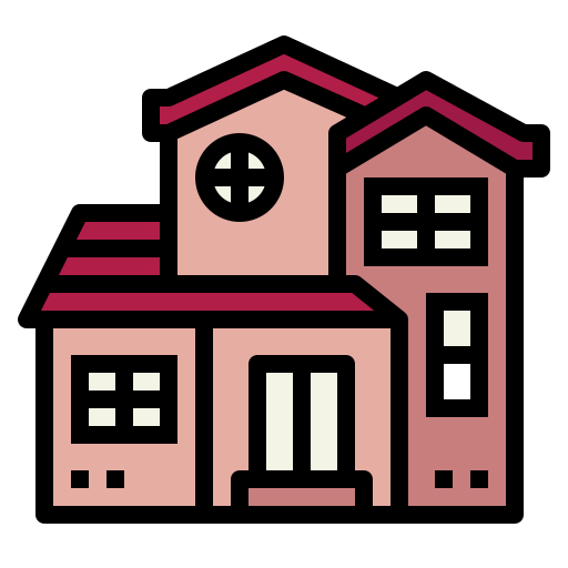casa Smalllikeart Lineal Color icono
