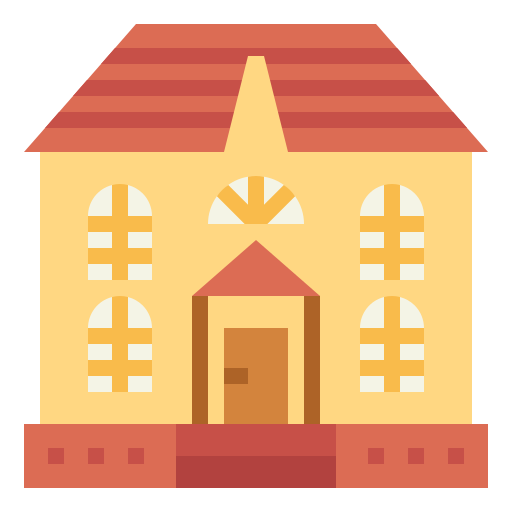 huis Smalllikeart Flat icoon