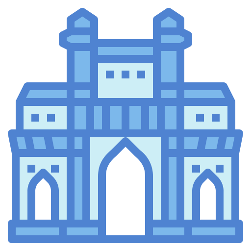 mumbai Generic Blue Ícone