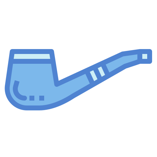Smoking pipe Generic Blue icon