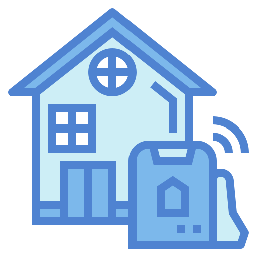 casa inteligente Monochrome Blue icono