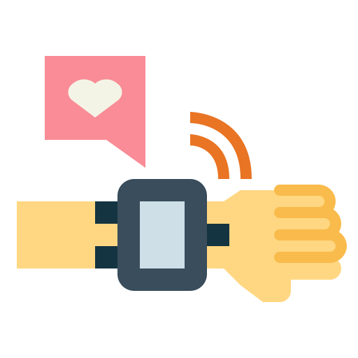 smartwatch Smalllikeart Flat icoon