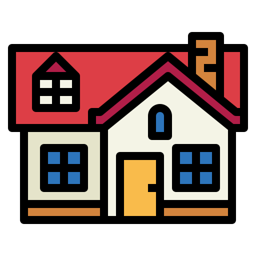 House Smalllikeart Lineal Color icon