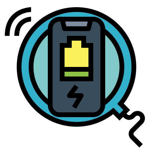 Wireless charging Smalllikeart Lineal Color icon