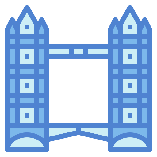 puente de la torre Generic Blue icono