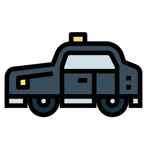 Такси Smalllikeart Lineal Color иконка