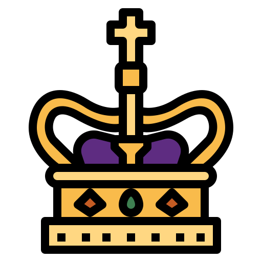 Crown Smalllikeart Lineal Color icon