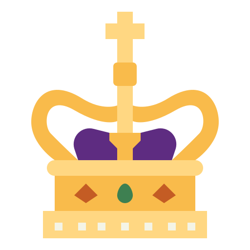 왕관 Smalllikeart Flat icon